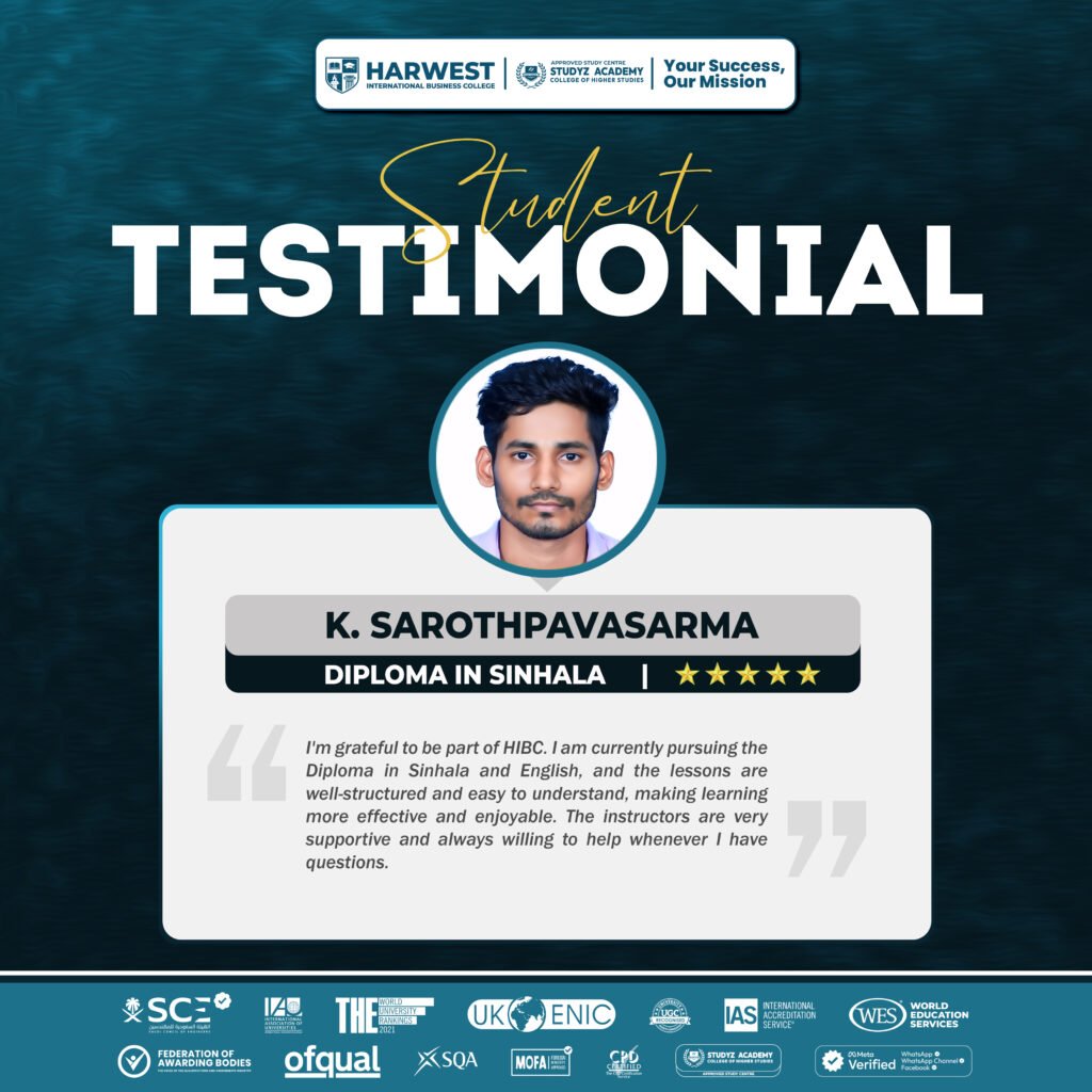 💡 𝐋𝐞𝐚𝐫𝐧𝐞𝐫 𝐉𝐨𝐮𝐫𝐧𝐞𝐲 | 𝐃𝐢𝐩𝐥𝐨𝐦𝐚 𝐢𝐧 𝐒𝐢𝐧𝐡𝐚𝐥𝐚 | 𝐊. 𝐒𝐚𝐫𝐨𝐭𝐡𝐩𝐚𝐯𝐚𝐬𝐚𝐫𝐦𝐚 ✨⁣⁣⁣⁣⁣⁣⁣⁣⁣