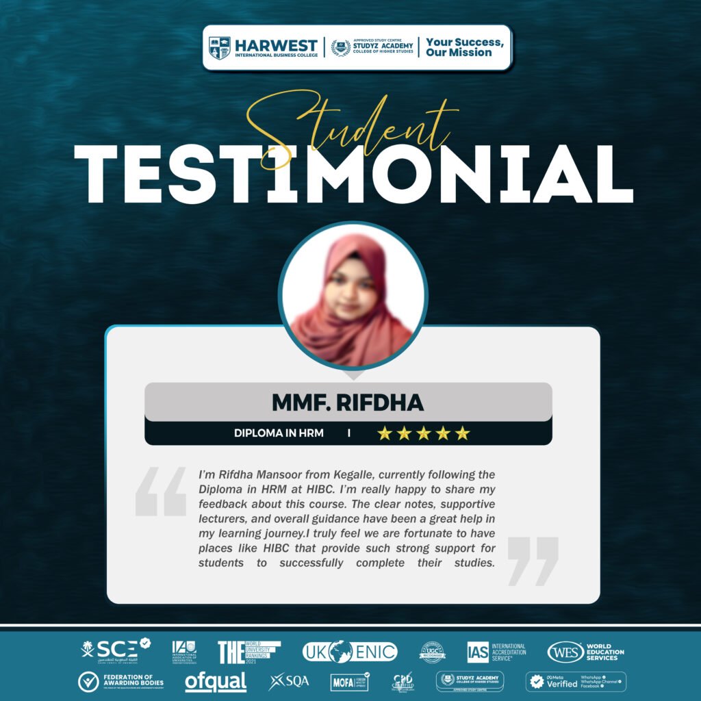 Hear from Our Student! | 𝐃𝐢𝐩𝐥𝐨𝐦𝐚 𝐢𝐧 𝐇𝐮𝐦𝐚𝐧 𝐑𝐞𝐬𝐨𝐮𝐫𝐜𝐞 𝐌𝐚𝐧𝐚𝐠𝐞𝐦𝐞𝐧𝐭 | 𝐌𝐌𝐅. 𝐑𝐈𝐅𝐃𝐇𝐀