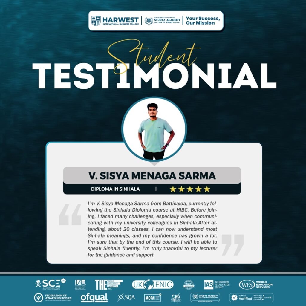 𝐋𝐞𝐚𝐫𝐧𝐞𝐫 𝐉𝐨𝐮𝐫𝐧𝐞𝐲 | 𝐃𝐢𝐩𝐥𝐨𝐦𝐚 𝐢𝐧 𝐒𝐢𝐧𝐡𝐚𝐥𝐚 | 𝐕. 𝐒𝐢𝐬𝐲𝐚 𝐌𝐞𝐧𝐚𝐠𝐚 𝐒𝐚𝐫𝐦𝐚