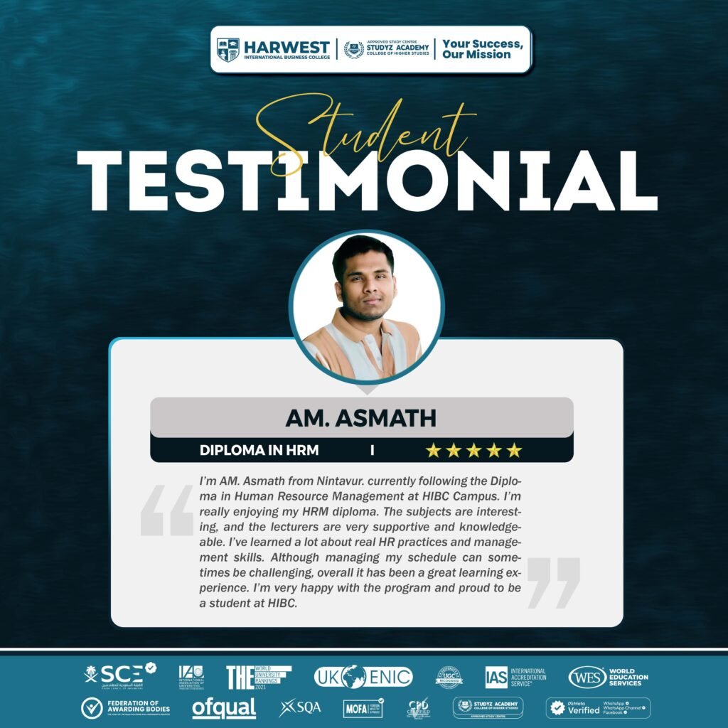 Hear from Our Student! | 𝐇𝐮𝐦𝐚𝐧 𝐑𝐞𝐬𝐨𝐮𝐫𝐜𝐞 𝐌𝐚𝐧𝐚𝐠𝐞𝐦𝐞𝐧𝐭 | 𝐀𝐌. 𝐀𝐬𝐦𝐚𝐭𝐡