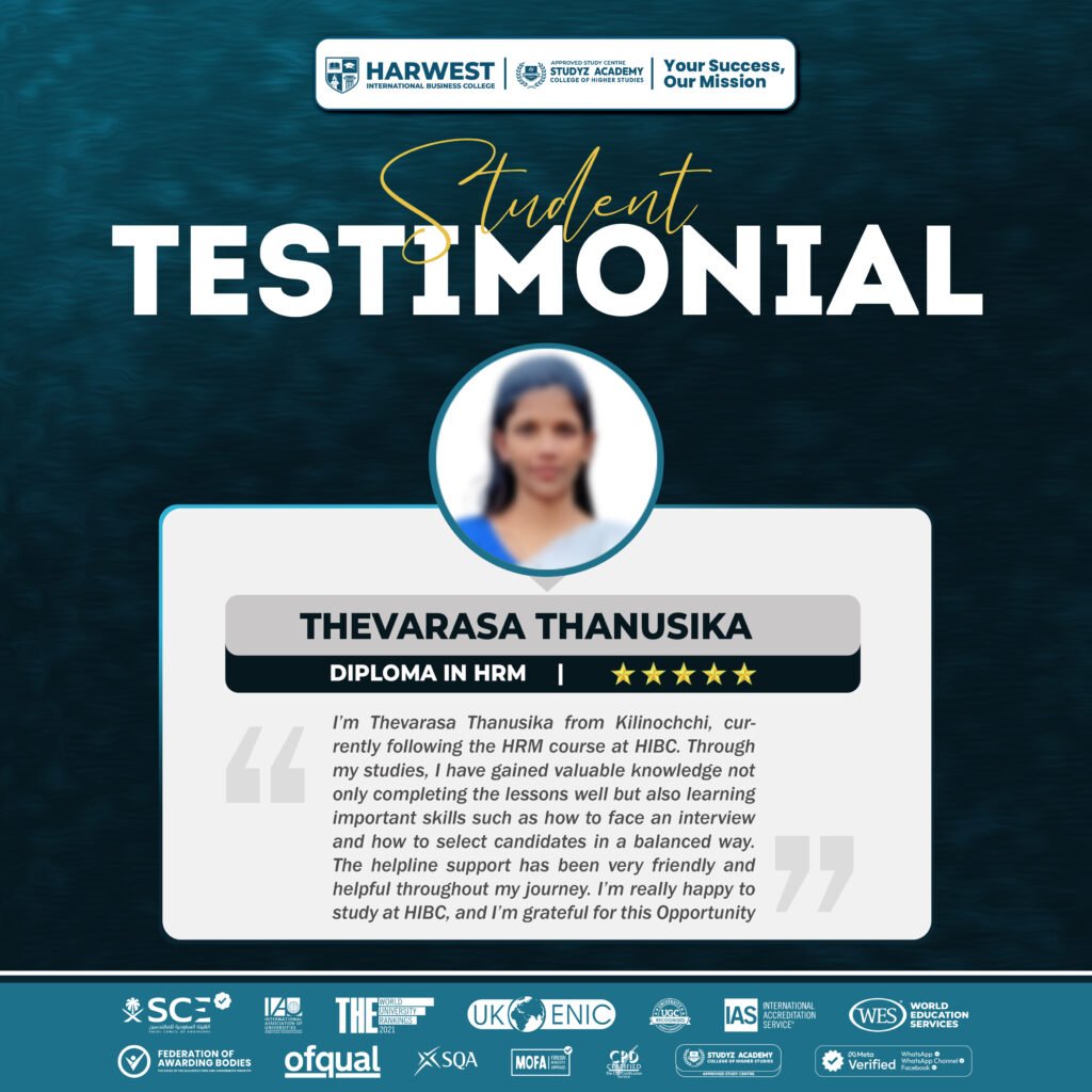 𝐋𝐞𝐚𝐫𝐧𝐞𝐫 𝐉𝐨𝐮𝐫𝐧𝐞𝐲 | 𝐃𝐢𝐩𝐥𝐨𝐦𝐚 𝐢𝐧 𝐇𝐮𝐦𝐚𝐧 𝐑𝐞𝐬𝐨𝐮𝐫𝐜𝐞 𝐌𝐚𝐧𝐚𝐠𝐞𝐦𝐞𝐧𝐭 | 𝐓. 𝐓𝐡𝐚𝐧𝐮𝐬𝐢𝐤𝐚