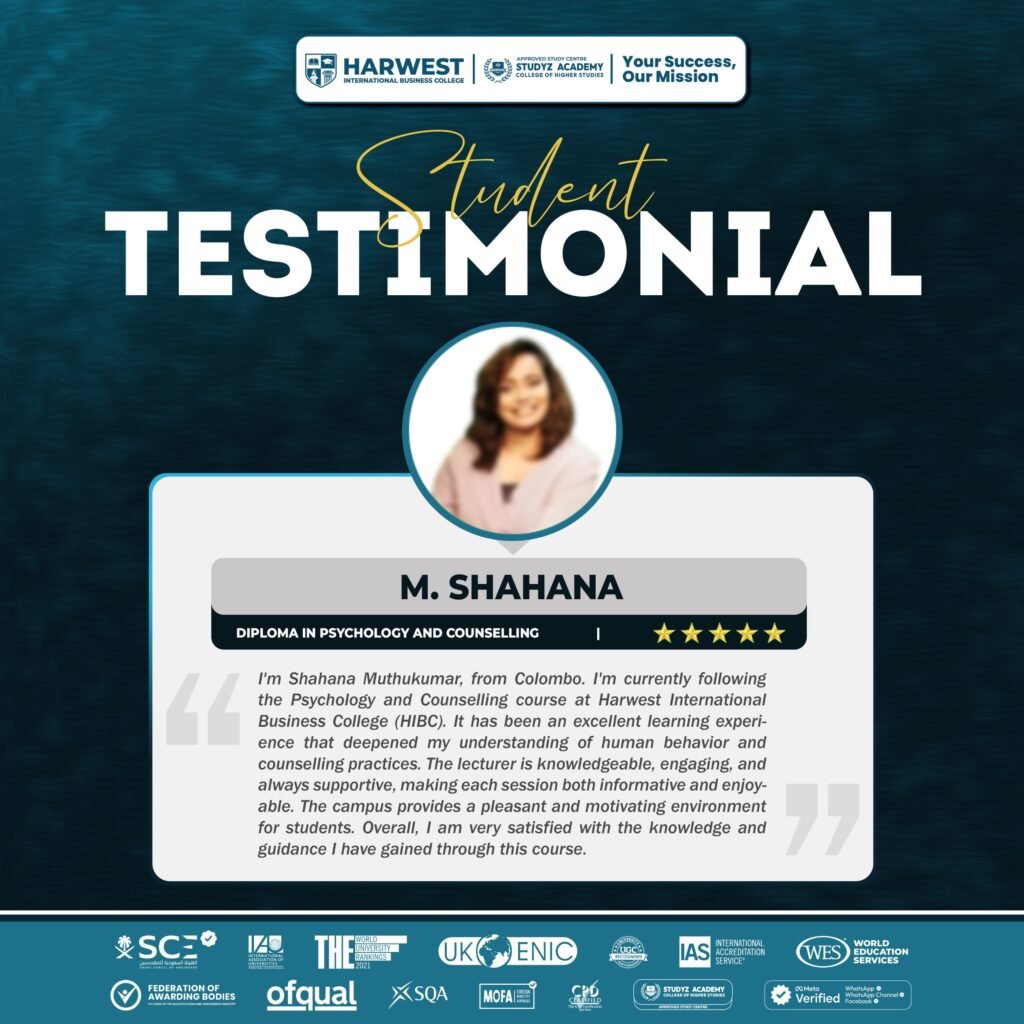 𝐋𝐞𝐚𝐫𝐧𝐞𝐫 𝐉𝐨𝐮𝐫𝐧𝐞𝐲 | 𝐃𝐢𝐩𝐥𝐨𝐦𝐚 𝐢𝐧 𝐏𝐬𝐲𝐜𝐡𝐨𝐥𝐨𝐠𝐲 𝐚𝐧𝐝 𝐂𝐨𝐮𝐧𝐬𝐞𝐥𝐥𝐢𝐧𝐠 | 𝐌. 𝐒𝐡𝐚𝐡𝐚𝐧𝐚