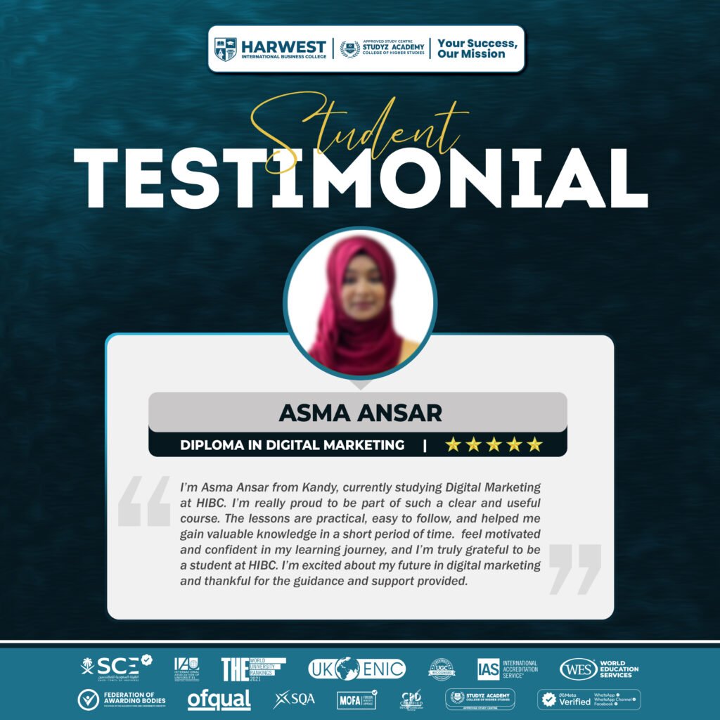 Learner Journey | Diploma in Digital Marketing | Asma Ansar